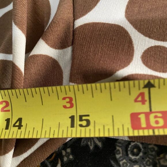 INC International Concepts Brown and White Circle Dress Size M - Picture 11 of 11